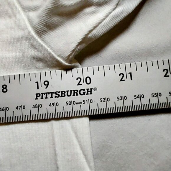 Oneita Womans White T Shirt Sz L Logo Beach Ware New with out tags - Picture 5 of 6